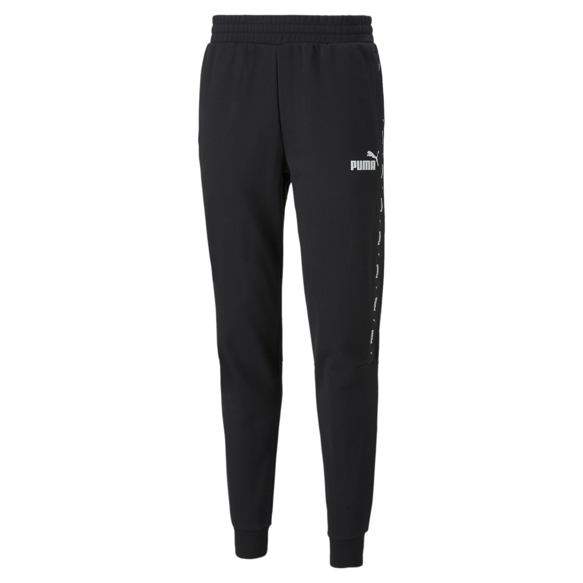 Men's Puma Essentials+ Tape Sweatpants, Black, Size XXS, Clothing