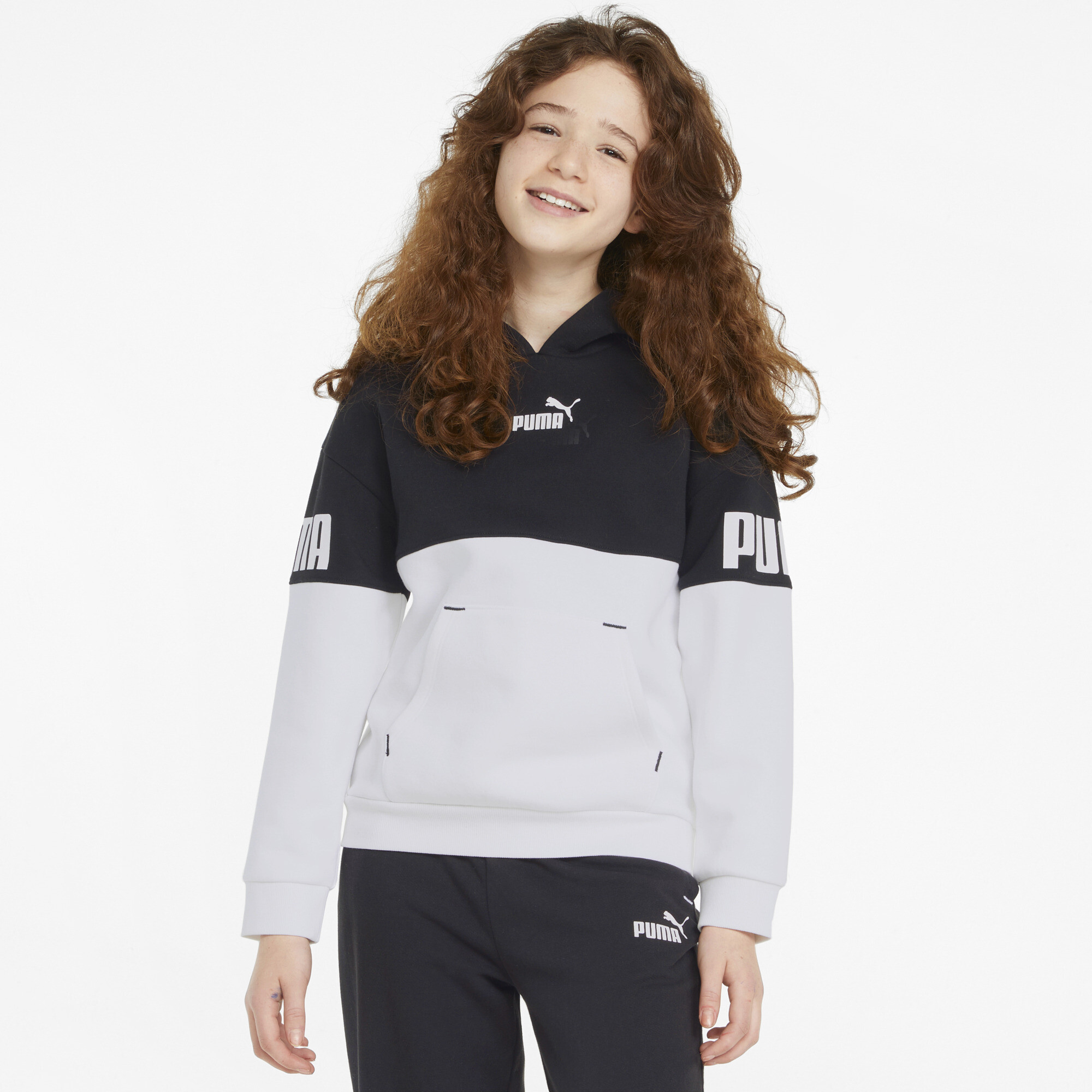 Puma Power Colour-blocked Youth Hoodie