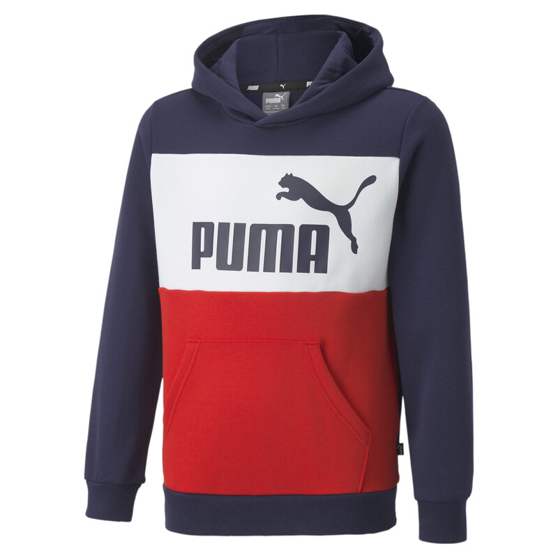 

PUMA Colourblock Youth Regular Fit Hoodie, Purple