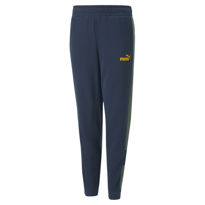 

PUMA Colorblock Youth Pants, Black/blue