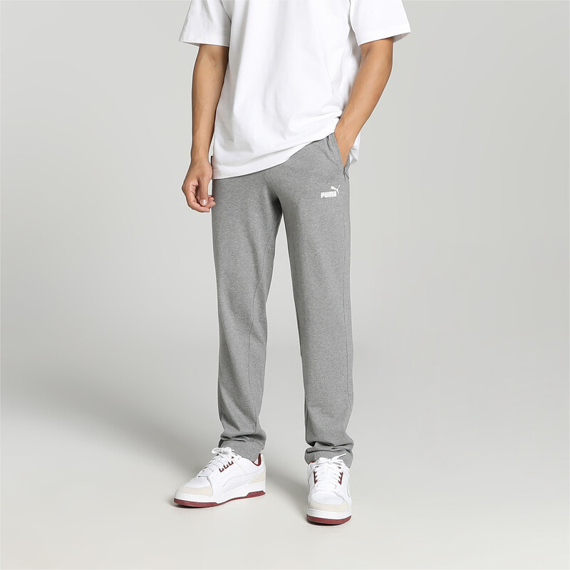 Men s PUMA Zippered Jersey Cotton Pants in Gray size S