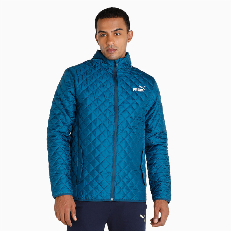 

Men's PUMA Lightweight Padded Jacket, Black/blue