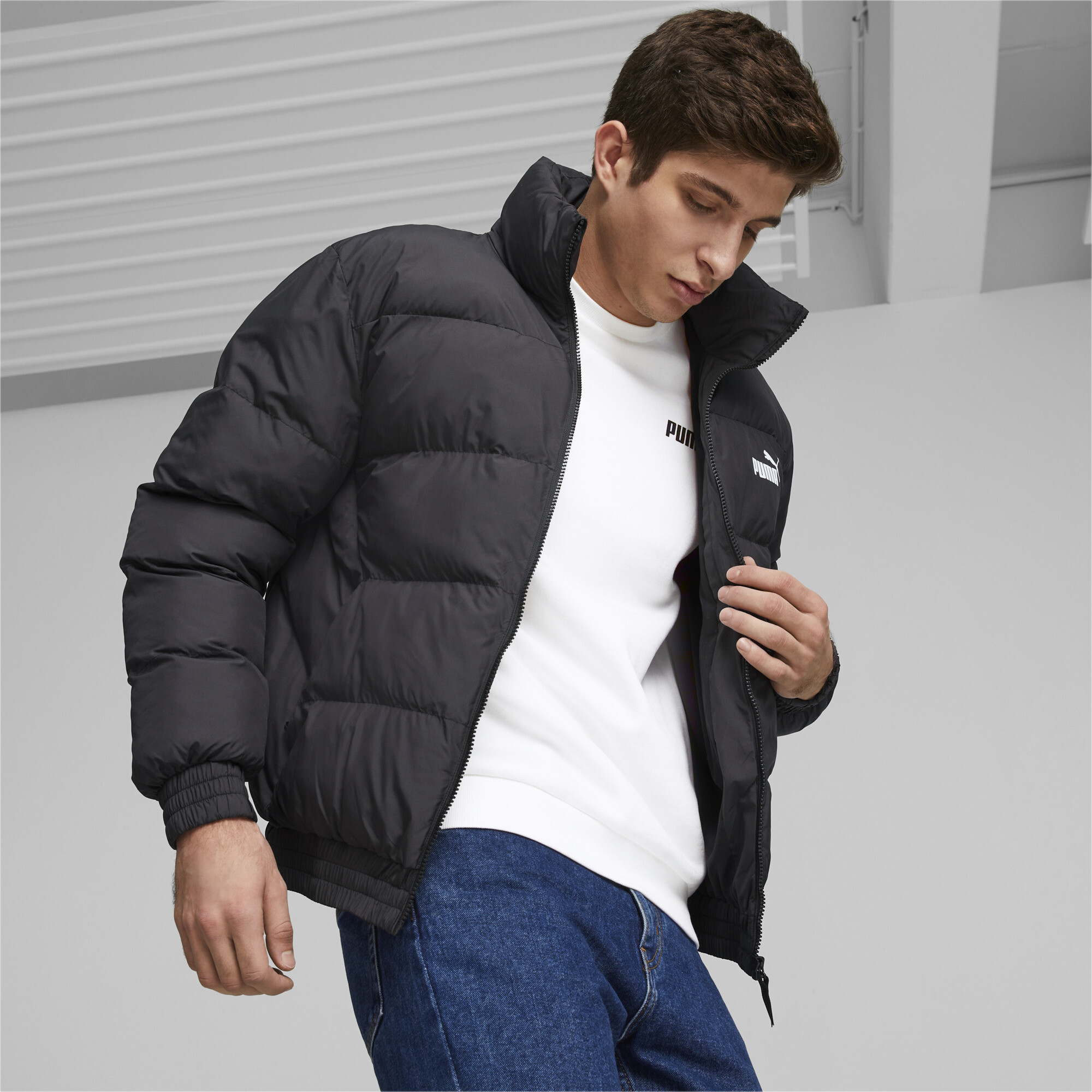 Puma black padded outlet jacket