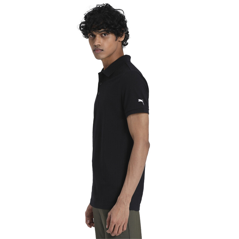 

Men's PUMA Active Essential Slim Fit Polo, Black