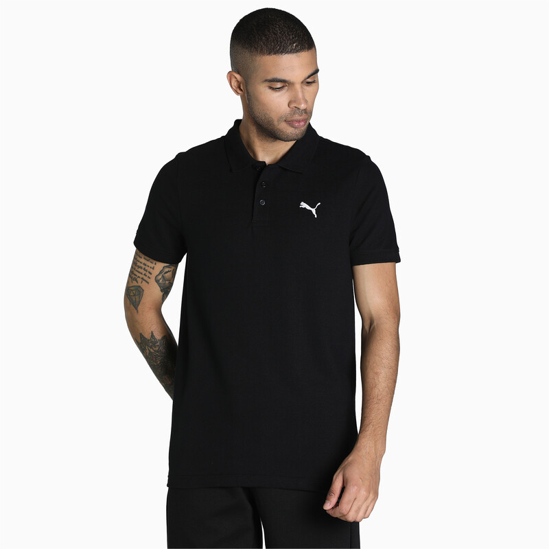 

Men's PUMA Active Essential Slim Fit Polo, Black