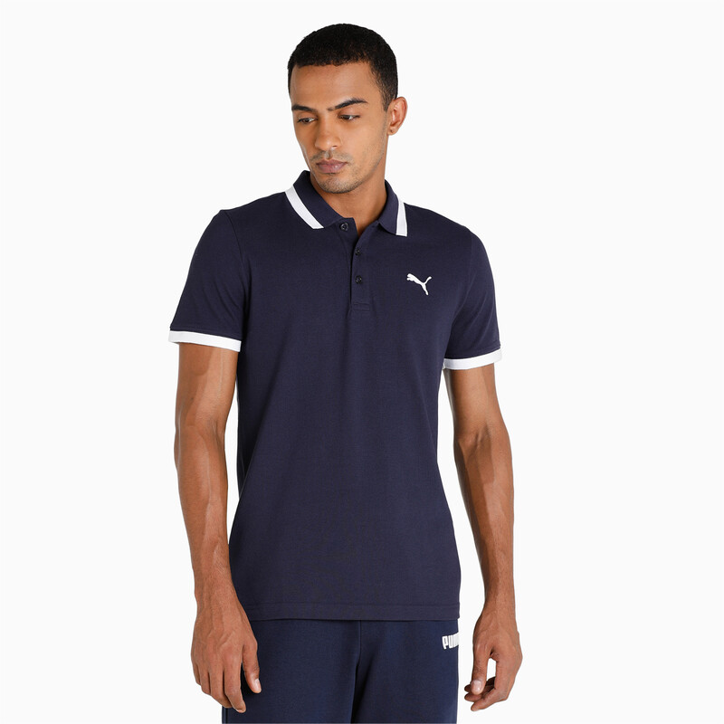 

Men's PUMA ESS Pique Tipping Slim Fit Polo, Purple