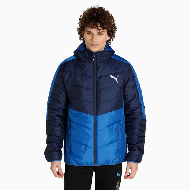 

Men's PUMA WarmCELL Regular Fit Padded Jacket, Black/blue
