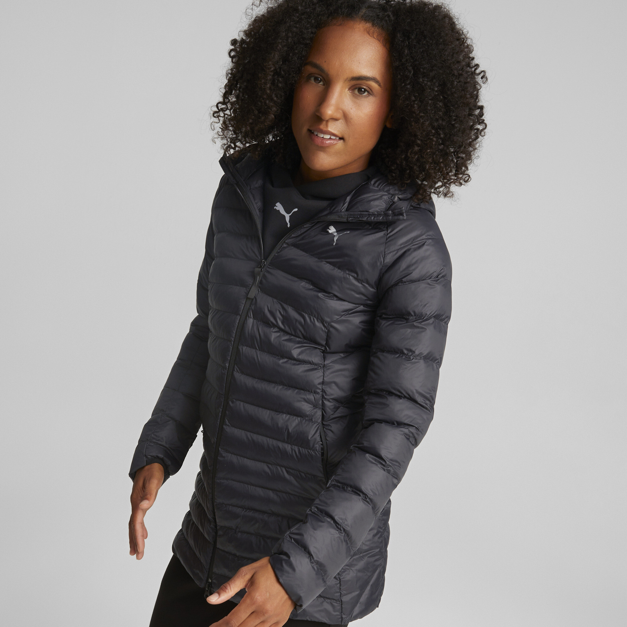 Women's Puma Pack LITE Jacket, Black, Size L, Clothing