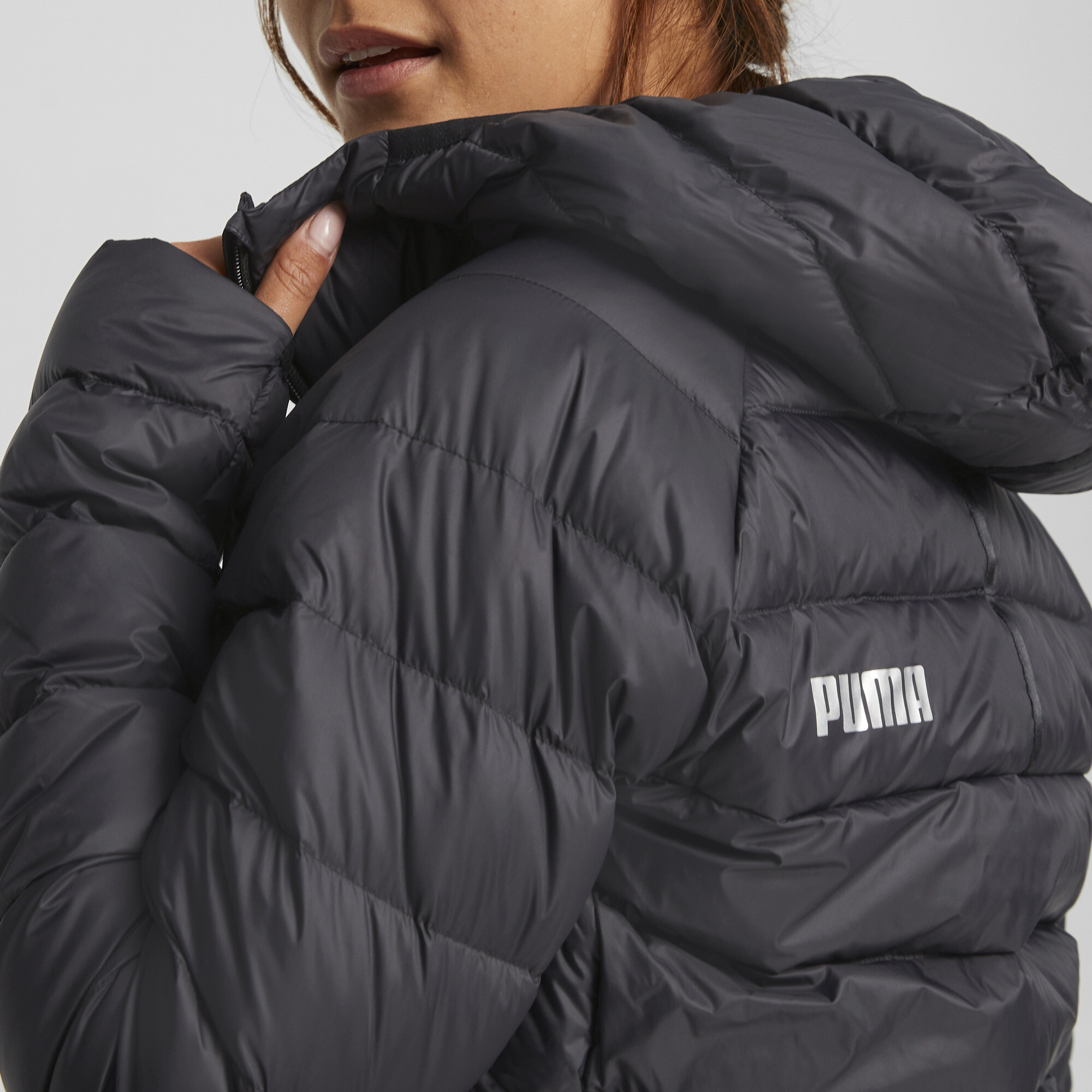 Women's Puma Pack LITE Down Jacket, Black, Size XL, Clothing