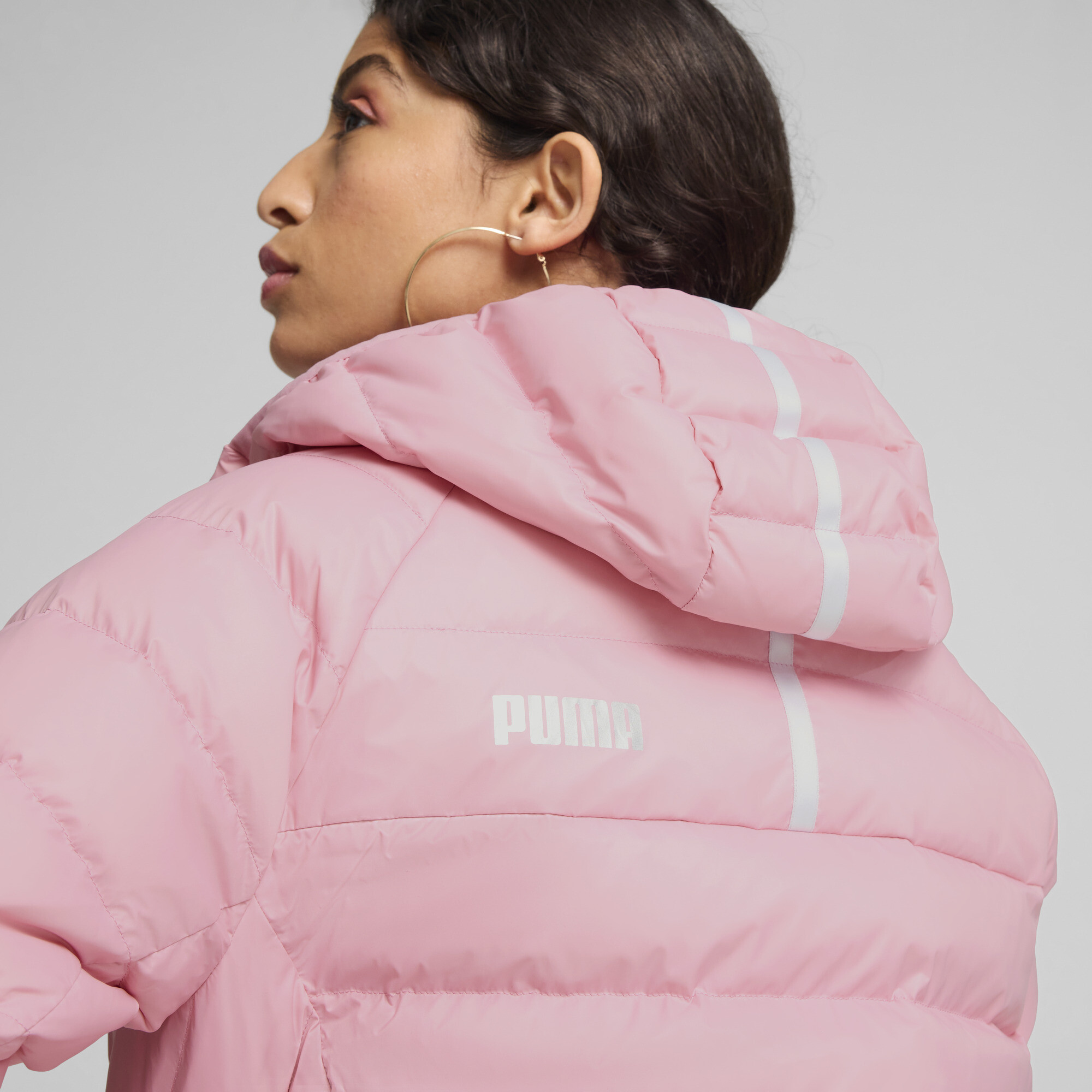 Women's Puma Pack LITE Down Jacket, Pink, Size XL, Clothing