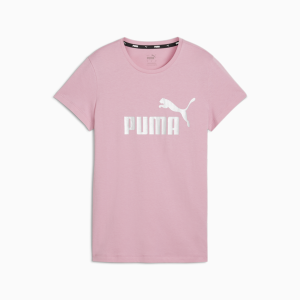 Essentials+ Metallic Logo Women's Tee, Mauved Out, large-ZAF