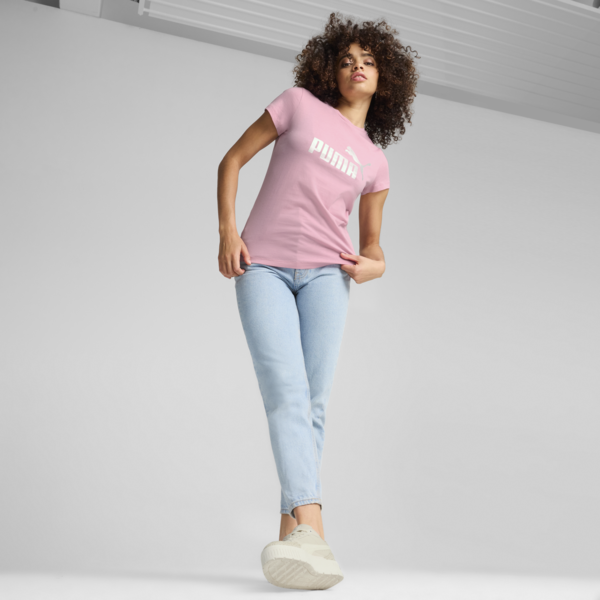 Essentials+ Metallic Logo Women's Tee, Mauved Out, large-ZAF