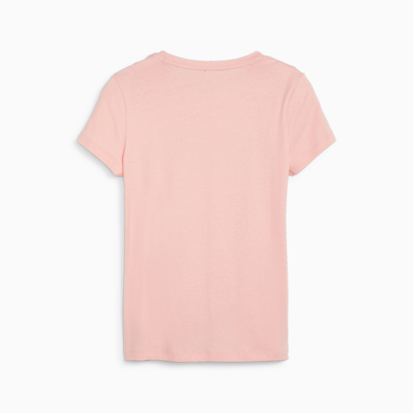 Essentials+ Metallic Logo Women's Tee, Peach Smoothie, large-ZAF