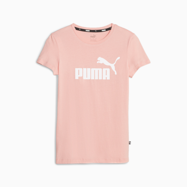 Essentials+ Metallic Logo Women's Tee, Peach Smoothie, large-ZAF