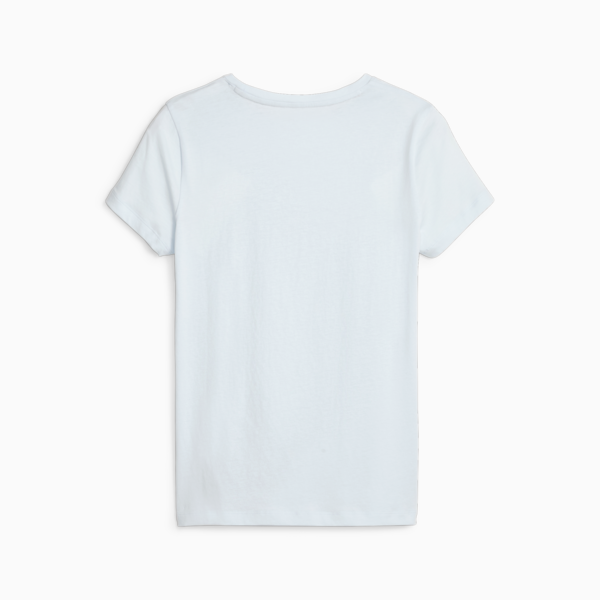 Essentials+ Metallic Logo Women's Tee, Icy Blue, large-ZAF