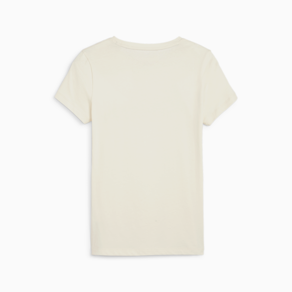 Essentials+ Metallic Logo Women's Tee, Alpine Snow, large-ZAF
