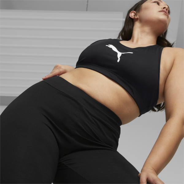 Essentials+ Metallic Women's Leggings, Puma Black, large-ZAF