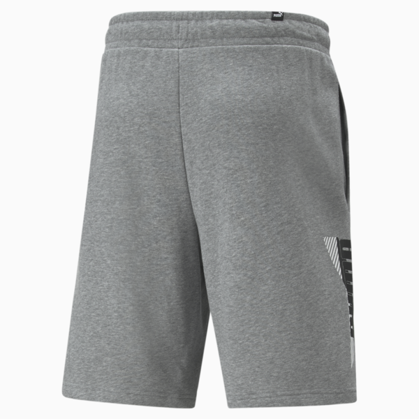Power Logo Shorts Men, Medium Gray Heather, large-ZAF