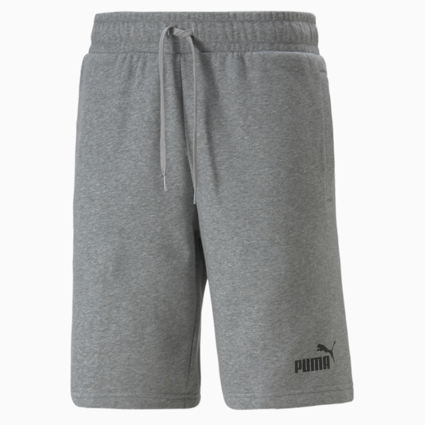 Power Logo Shorts Men, Medium Gray Heather, large-ZAF