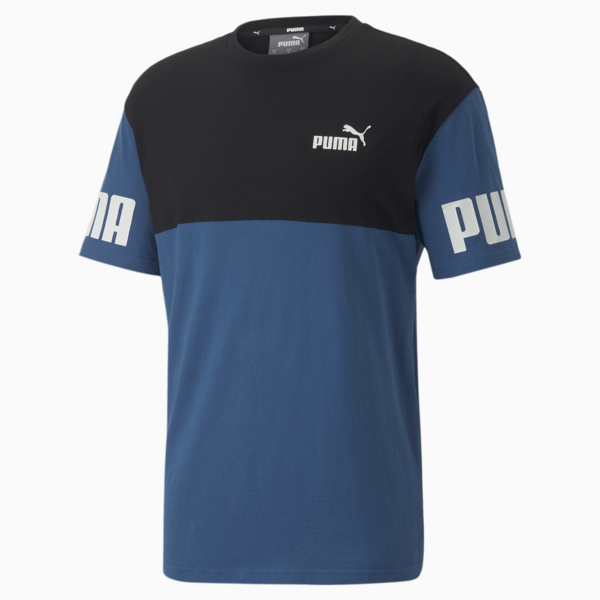 Power Colourblock Tee Men, Lake Blue, large-ZAF