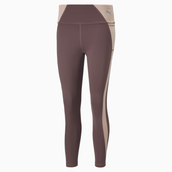 Evostripe Leggings Women, Dusty Plum, large-ZAF