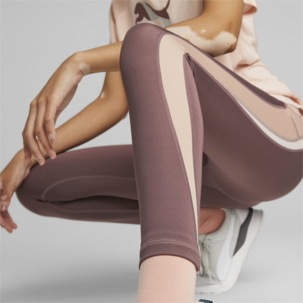 Evostripe Leggings Women, Dusty Plum, large-ZAF