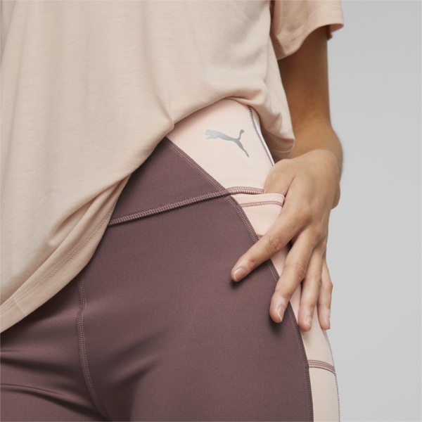 Evostripe Leggings Women, Dusty Plum, large-ZAF