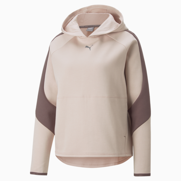 Evostripe Hoodie Women, Rose Quartz, large-ZAF