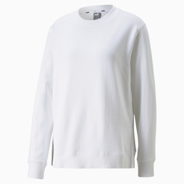 HER Crew Neck Sweatshirt Women, Puma White, large-ZAF