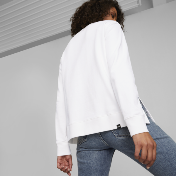HER Crew Neck Sweatshirt Women, Puma White, large-ZAF