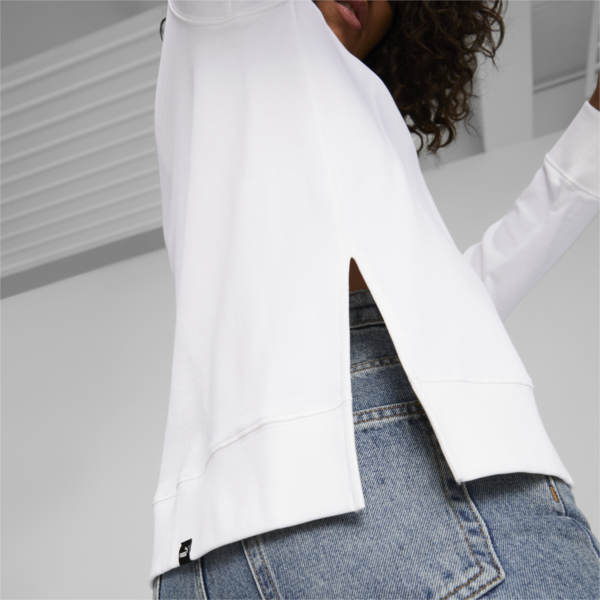 HER Crew Neck Sweatshirt Women, Puma White, large-ZAF