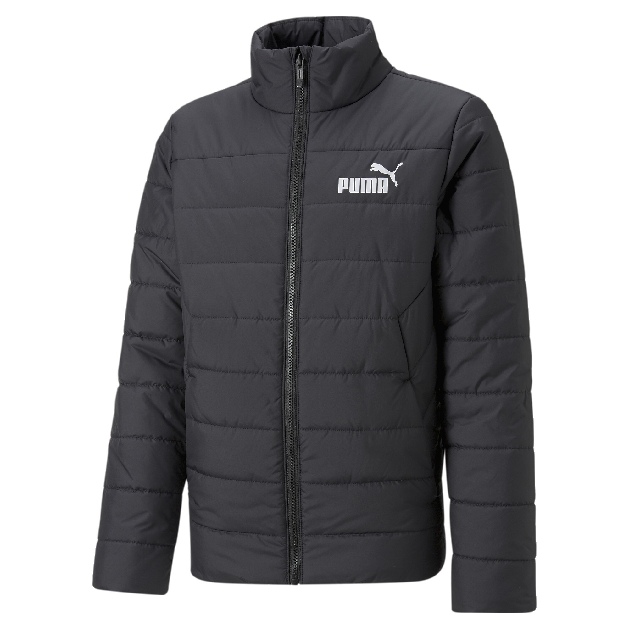 PUMA Essentials Padded Jacket In Black, Size 11-12 Youth