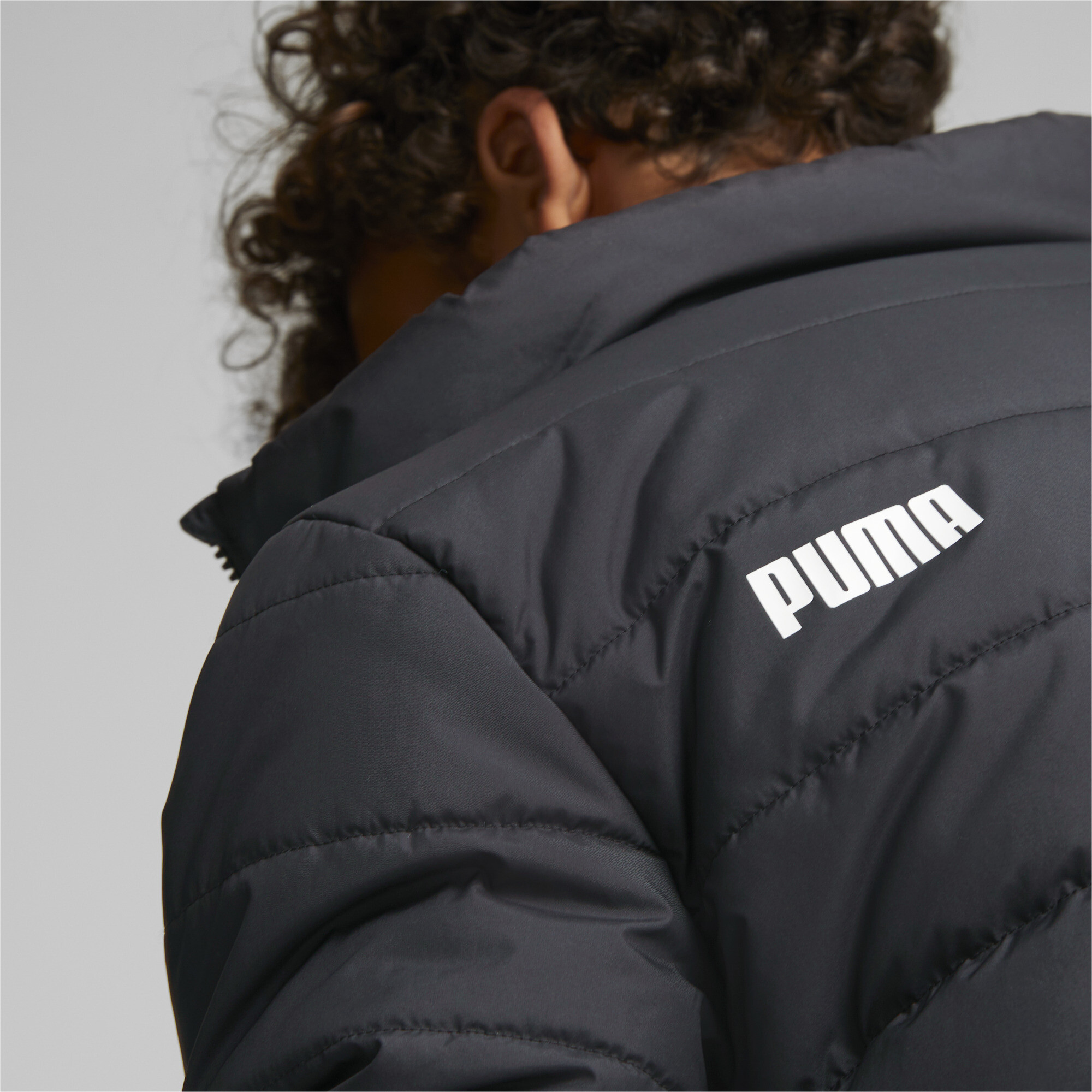 PUMA Essentials Padded Jacket In Black, Size 13-14 Youth