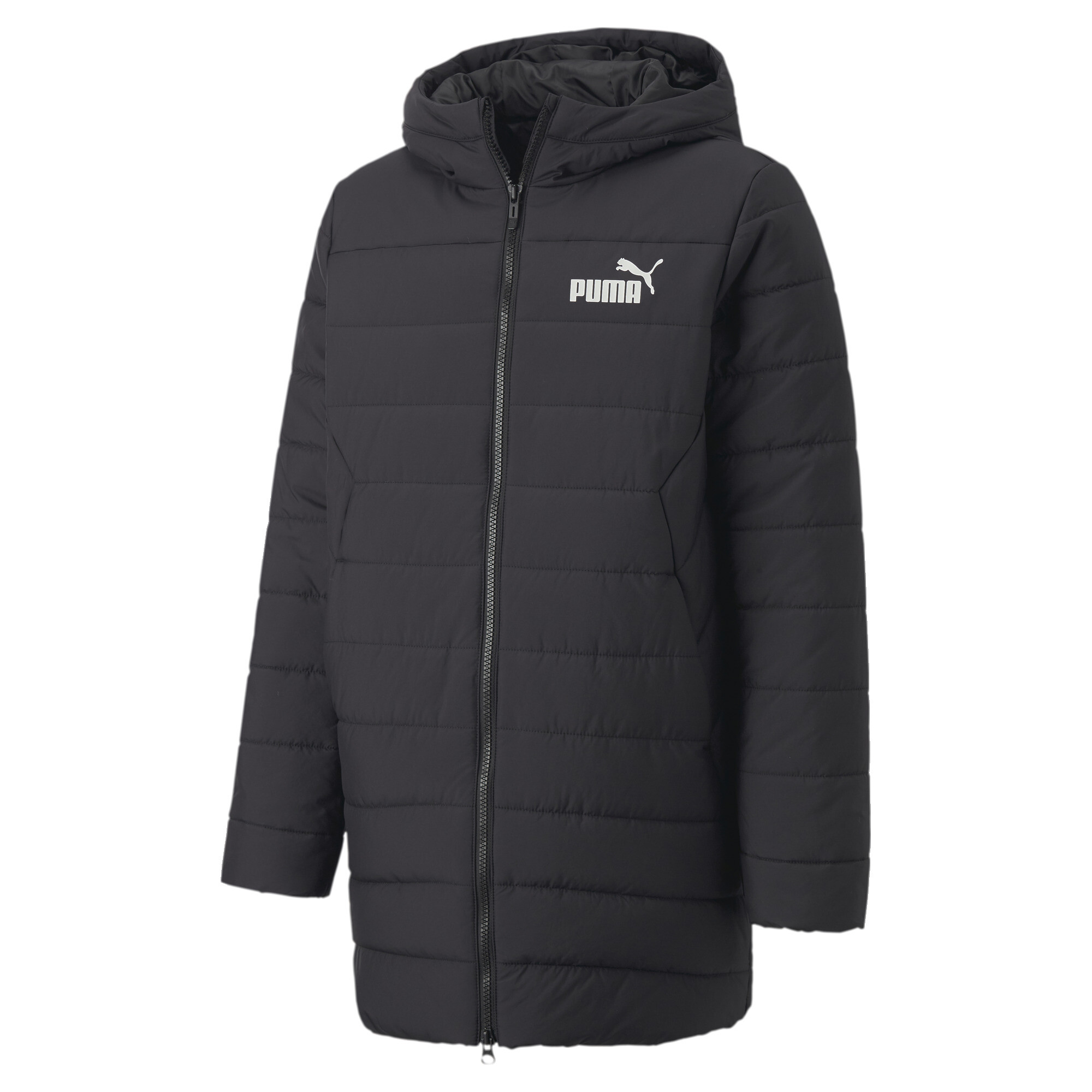 Puma Essentials Padded Coat Youth, Black, Size 9-10Y, Clothing