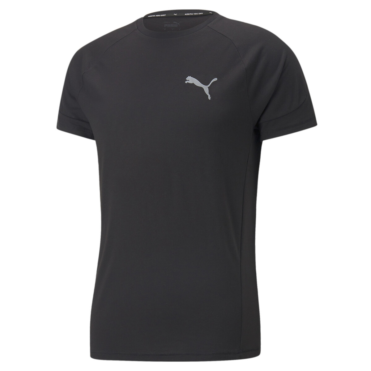 Evostripe T-Shirt Men in Black by PUMA, XS