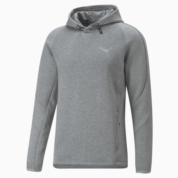 Evostripe Hoodie Men, Medium Gray Heather, large-ZAF