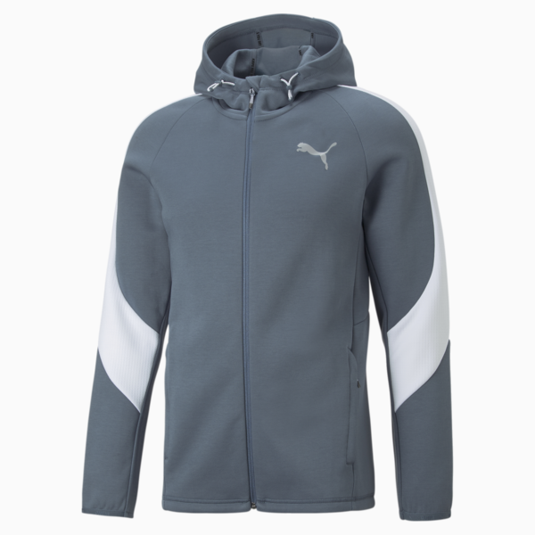 Evostripe Full-Zip Hoodie Men, Evening Sky, large-ZAF