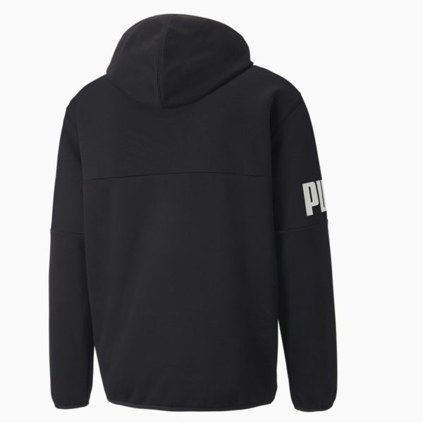 Power Cat Full-Zip Hoodie Men, Puma Black, large-ZAF