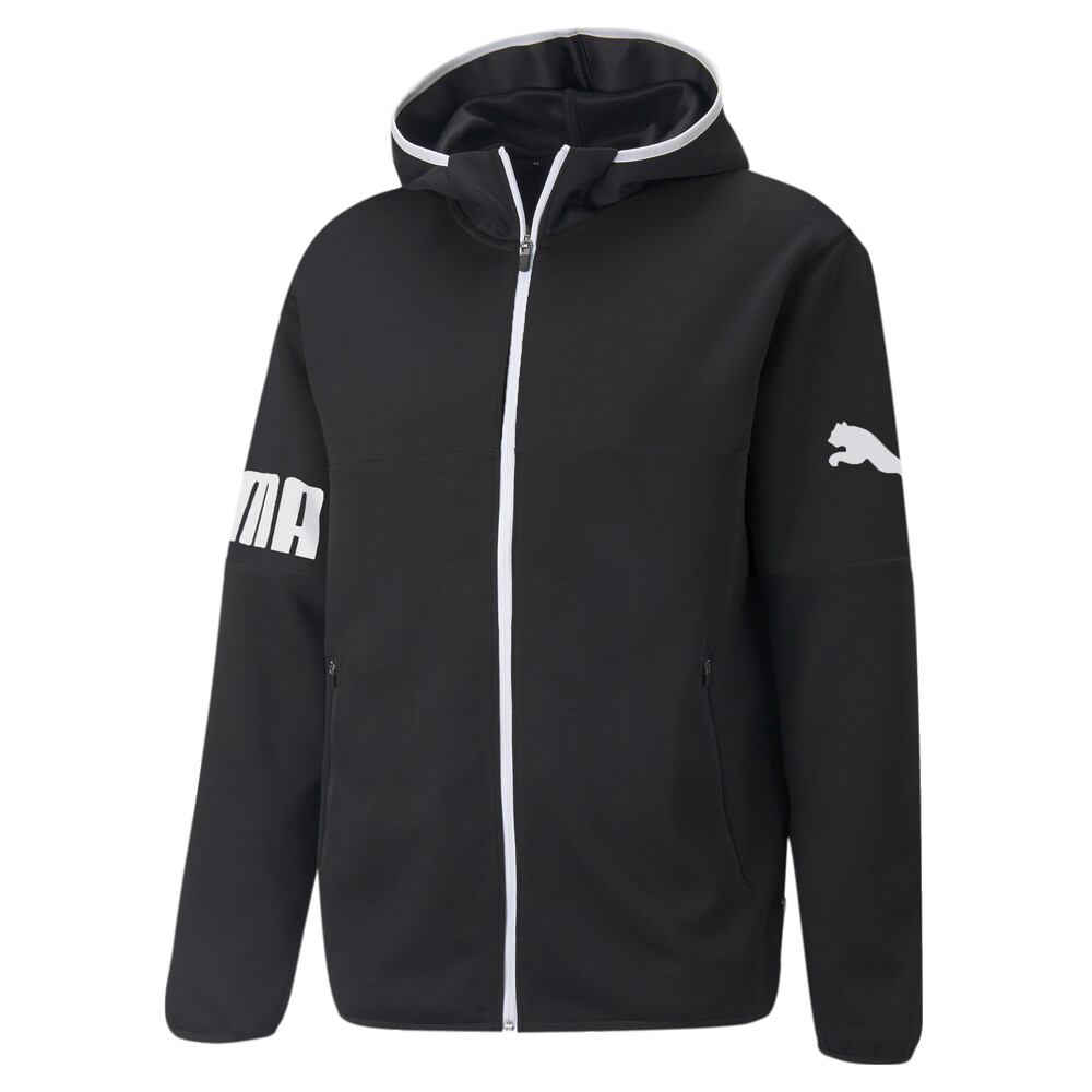 Power Cat Full-Zip Men's Hoodie | Black - PUMA