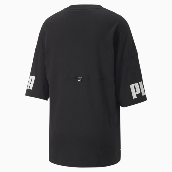 Power Colourblock Tee Women, Puma Black, large-MEX