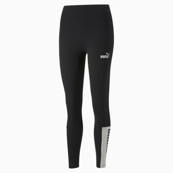Power Colourblock Leggings Women, Puma Black, large-ZAF