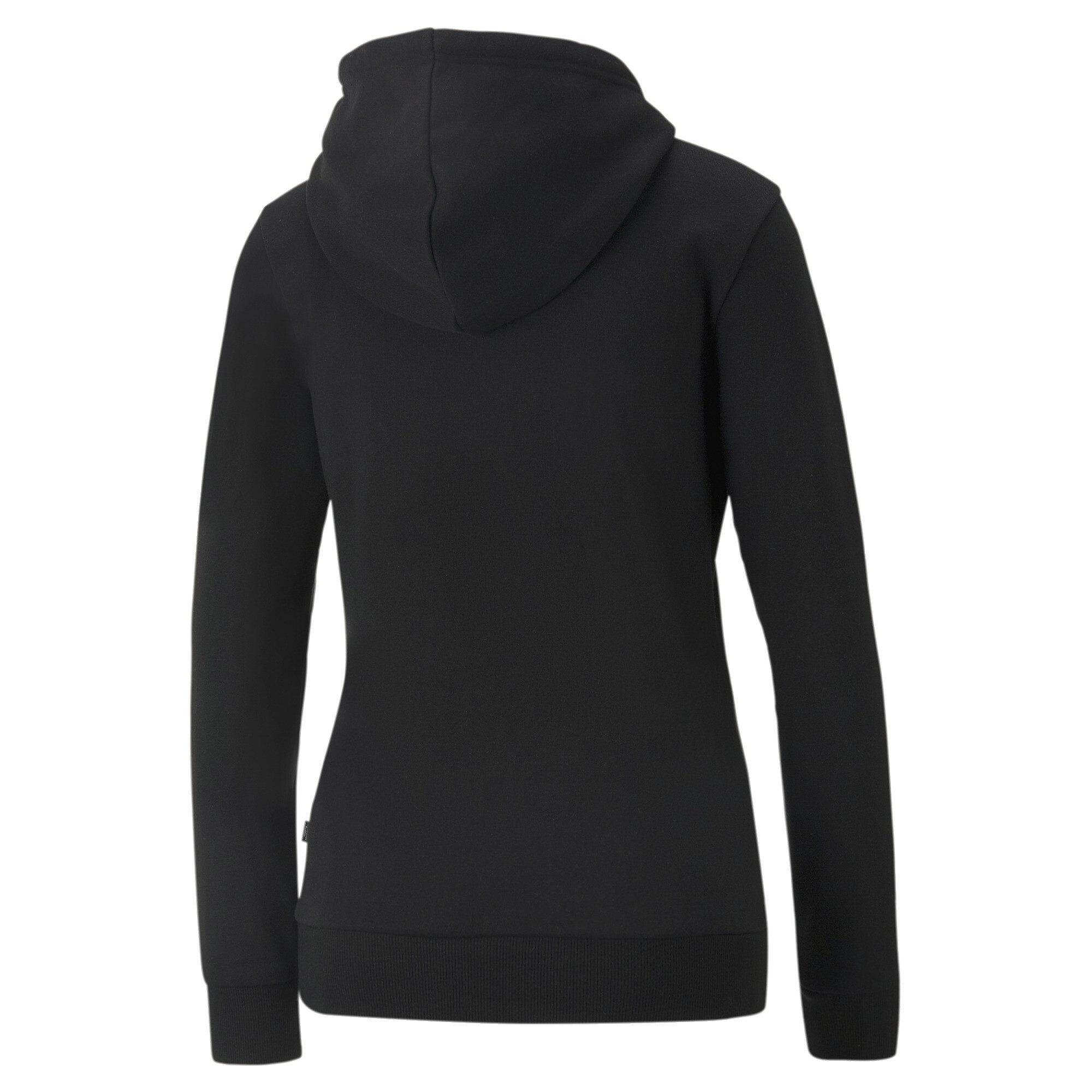 Women's Puma Essentials+ Metallic Logo Hoodie, Black, Size XS, Clothing