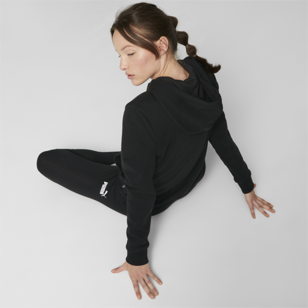 Sudadera con gorra para mujer Essentials+, Puma Black-Gold Foil, large-MEX