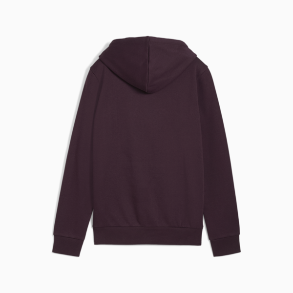 Essentials+ Metallic Logo Hoodie Women, Midnight Plum, large-MEX