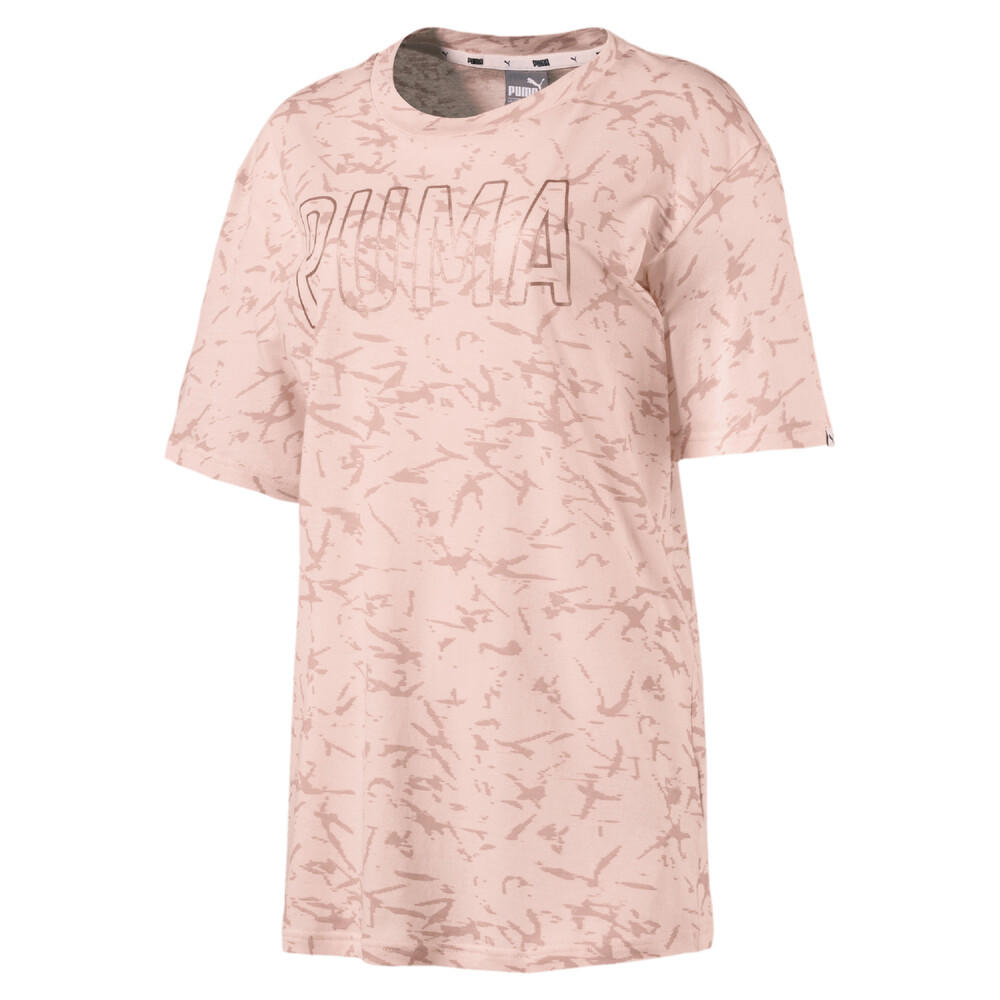 

PUMA - female - Футболка FUSION Elongated AOP Tee – Peach Beige –, Бежевый