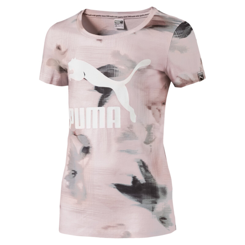 

PUMA Girls' Classics AOP Tee