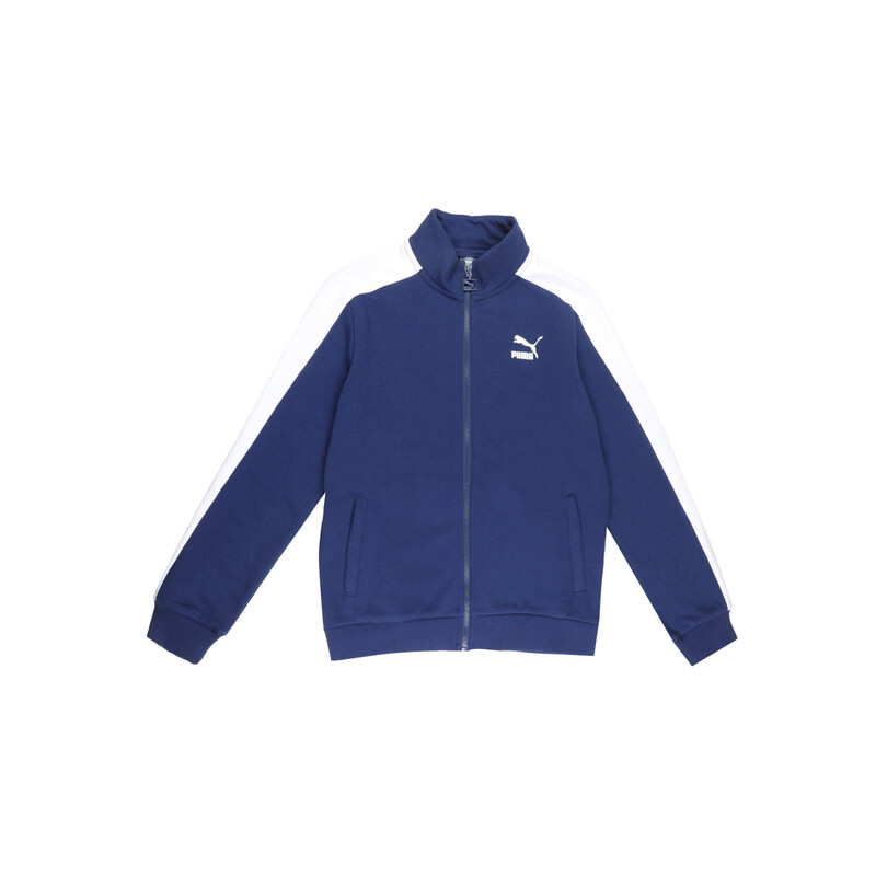 

PUMA Classic T7 Youth Track Jacket, Black/blue