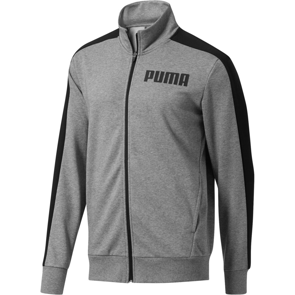 

PUMA - male - Олимпийка Contrast Track Jacket FT  – Medium Gray Heather –, Серый