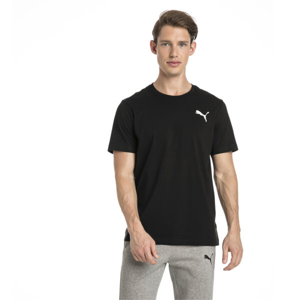 Essentials Small Logo T Shirt Voor Heren Zwartkat Maat S Puma puma kopen in de aanbieding