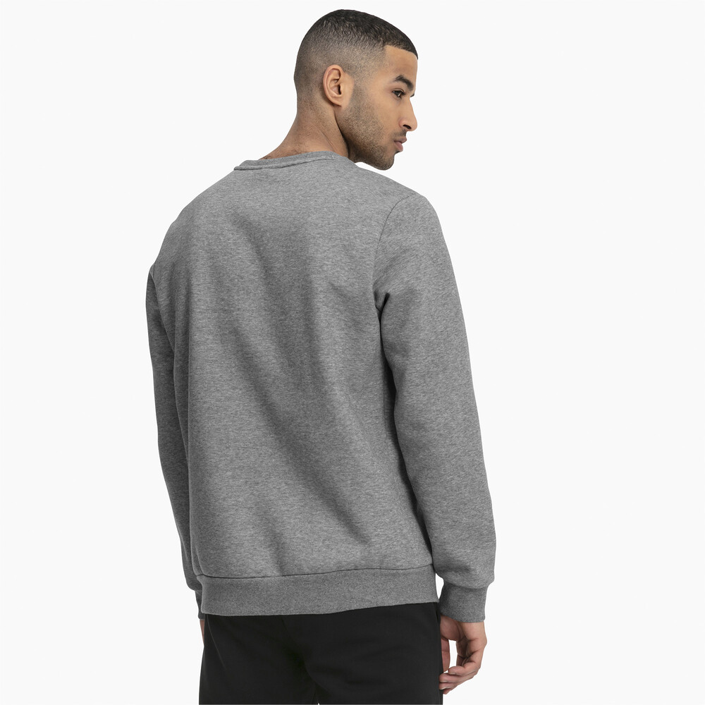 

PUMA - male - Толстовка Essentials Fleece Crew Sweat – Medium Gray Heather –, Серый